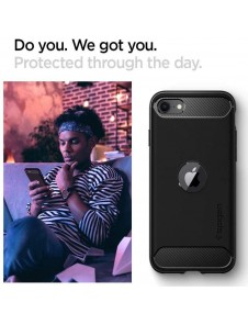 Spigen Rugged Armor iPhone SE2, iPhone 8 - Svart
