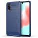 JollyFX Carbon Case Flexible Cover TPU Case for Samsung Galaxy A41 - Blå