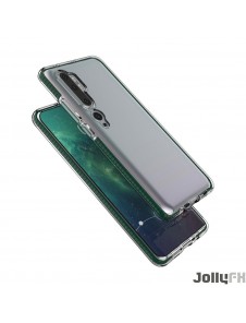 JollyFX Spring Case klar TPU-gelskydd med färgstark ram för Xiaomi Mi Note 10 / Mi Note 10 Pro / Mi CC9 Pro - Gul