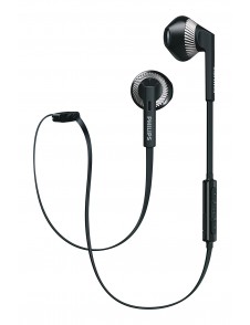 Philips SHB5250BK Wireless Stereo Bluetooth Headset with Microphone, Volume Control, Light, Rich Bass, ideal for Sports - Svart