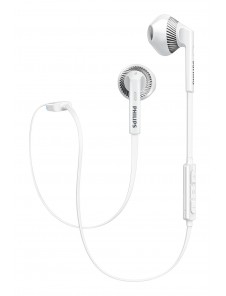 Philips SHB5250WT Wireless Stereo Bluetooth Headset with Microphone, Volume Control, Light, Rich Bass, ideal for Sports - Vit