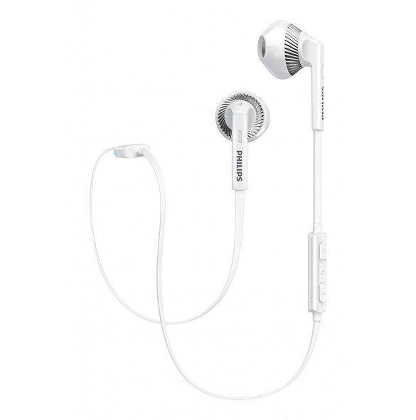 Philips SHB5250WT Wireless Stereo Bluetooth Headset with Microphone, Volume Control, Light, Rich Bass, ideal for Sports - Vit