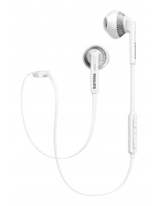 Philips SHB5250WT Wireless Stereo Bluetooth Headset with Microphone, Volume Control, Light, Rich Bass, ideal for Sports - Vit