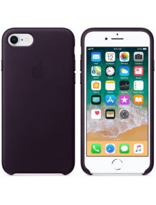 Apple MQHD2ZM/A till iPhone 7, iPhone 8 ,iPhone SE2020, Phone SE2022 Läderskal  - Dark Aubergine