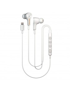 Pioneer Rayz SE-LTC3R-W Lightning-Powered Noise Cancelling Earphones with Smart Button and Companion App - Onyx