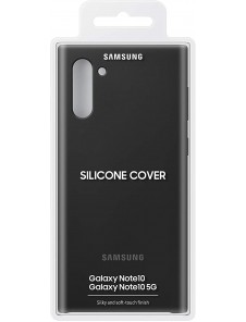 Samsung Silicone Cover Samsung Galaxy Note 10 - Svart EF-PN970TBE (EU Blister)