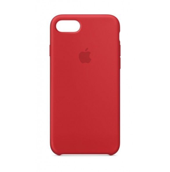 Apple MQH12ZM/A till iPhone 7 Plus, iPhone 8 Plus Silicone Case  - Röd
