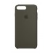 Apple MR3Q2ZM/A till iPhone 7 Plus, iPhone 8 Plus Silicone Case  - Dark Olive