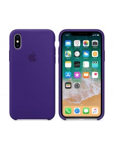 Apple MQT72ZM/A Silikon Case Skal till iPhone X - Ultra Violet