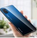 JollyFX Gradient Glass Slitstark täckning med härdat glasbaksida Samsung Galaxy A51 - Svartblå