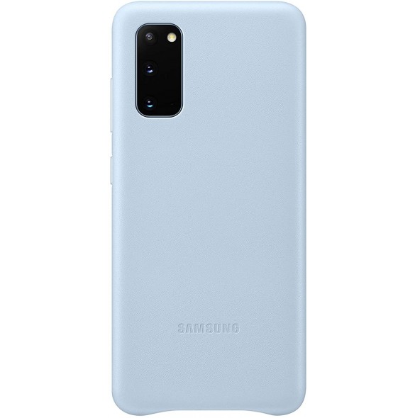 Samsung EF-VG980LLEGEU läderfodral äkta läder väska till Samsung Galaxy S20 - Blå