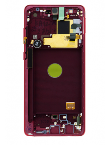LCD-display + Touch Unit Samsung Galaxy Note 10 Lite - Röd (Service Pack)