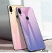 JollyFX Gradient Glass Slitstark täckning med härdat glas tillbaka Xiaomi Redmi Note 7 - Rosa