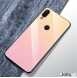 JollyFX Gradient Glass Slitstark täckning med härdat glas tillbaka Xiaomi Redmi Note 7 - Rosa