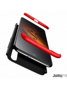 JollyFX 360 Skyddsfodral Fram och bak Fodral Heltäckskydd Xiaomi Mi CC9e / Xiaomi Mi A3 - Svart-röd
