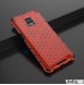 JollyFX Honeycomb Case pansarskydd med TPU-stötfångare för Xiaomi Redmi Note 9 Pro / Redmi Note 9S - Röd