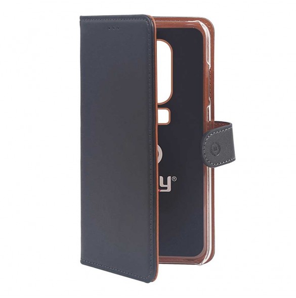 Celly Wallet Case till ONE PLUS 6 - Svart