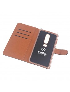 Celly Wallet Case till ONE PLUS 6 - Svart