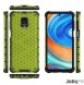 JollyFX Honeycomb Case pansarskydd med TPU-stötfångare för Xiaomi Redmi Note 9 Pro / Redmi Note 9S - Grön