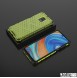 JollyFX Honeycomb Case pansarskydd med TPU-stötfångare för Xiaomi Redmi Note 9 Pro / Redmi Note 9S - Grön