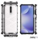 JollyFX Honeycomb Case rustning omslag med TPU Bumper till Xiaomi redmi K30 - Genomskinlig