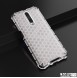 JollyFX Honeycomb Case rustning omslag med TPU Bumper till Xiaomi redmi K30 - Genomskinlig
