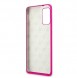 Guess GUHCS67LS4GFU hårt fodral Glitter 4G Circle Logo Guess Samsung Galaxy S20 Plus - Fuchsia