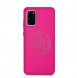 Guess GUHCS67LS4GFU hårt fodral Glitter 4G Circle Logo Guess Samsung Galaxy S20 Plus - Fuchsia