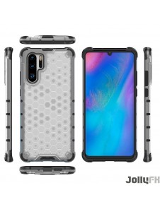 JollyFX Honeycomb Case pansarskydd med TPU-stötfångare för Huawei P30 Pro - Röd
