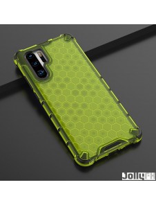 JollyFX Honeycomb Case pansarskydd med TPU-stötfångare för Huawei P30 Pro - Grön