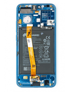 LCD-display + Touch Unit + Framsida Huawei Honor 10 - Blå (New Swap Unit)