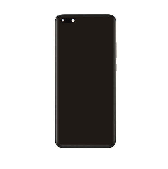LCD-skärm + beröringsenhet + framsida Huawei P40 Pro - Isvit (Service Pack)
