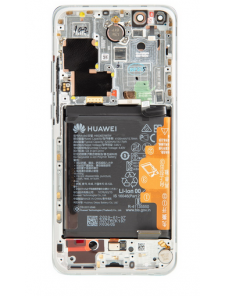 LCD-skärm + beröringsenhet + framsida Huawei P40 Pro - Isvit (Service Pack)