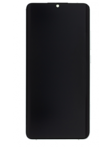 LCD-skärm + beröringsenhet + framsida för Xiaomi Mi Note 10 - Vit (Service Pack)