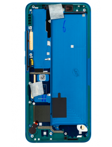 LCD-skärm + beröringsenhet + framsida för Xiaomi Mi Note 10 - Grön (Service Pack)