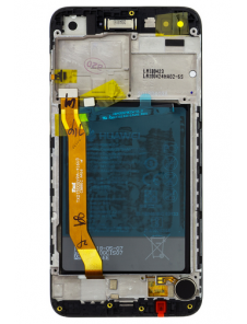 LCD-display + Touch Unit + Framsida Huawei Nova Lite - Svart (Service Pack)