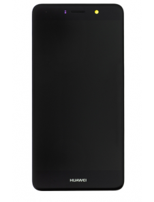 LCD-display + Touch Unit + Framsida Huawei Y7 - Svart (Service Pack)