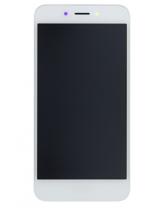 LCD-skärm + beröringsenhet + framsida Huawei Honor 6A - Vit (Service Pack)