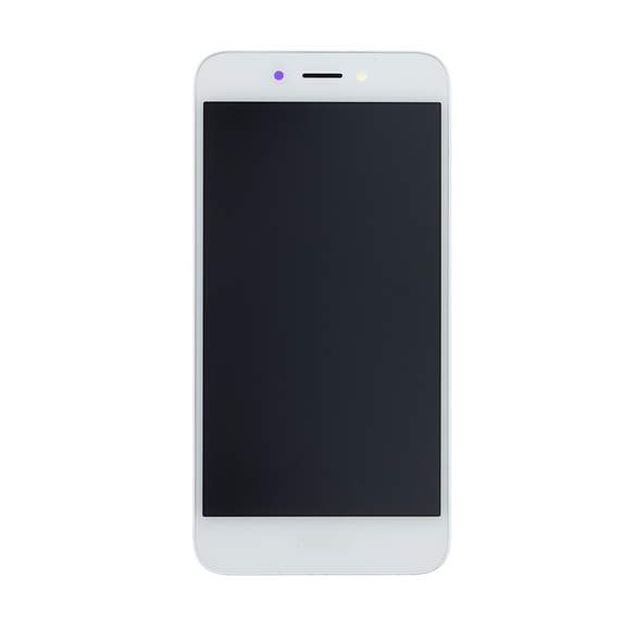 LCD-skärm + beröringsenhet + framsida Huawei Honor 6A - Vit (Service Pack)