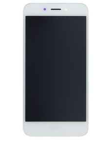 LCD-skärm + beröringsenhet + framsida Huawei Honor 6A - Vit (Service Pack)