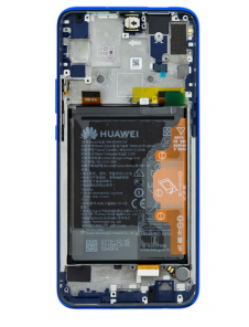 LCD-display + Touch Unit + Framsida Huawei Honor 9X - Blå (Service Pack)