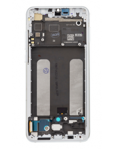 LCD-display + Touch Unit + Framsida för Xiaomi Mi 9 Lite - Vit