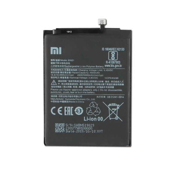 Xiaomi BN51 Original Batteri 4900mAh (Bulk)
