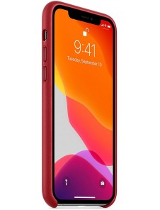 Apple MWYF2ZM/A Läderskal till iPhone 11 Pro - Röd