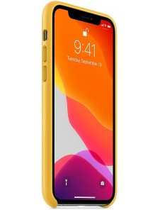 Apple MWYA2ZM/A Läderskal till iPhone 11 Pro - Gul