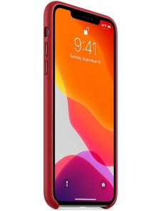 Apple MX0F2ZM/A Läderskal till iPhone 11 Pro Max - Röd