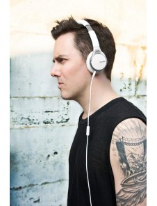 Sony MDR-10RC Hörlurar med mikrofon på örat, kabelansluten - Vit