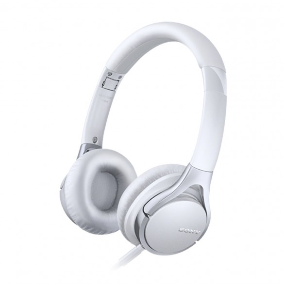 Sony MDR-10RC Hörlurar med mikrofon på örat, kabelansluten - Vit