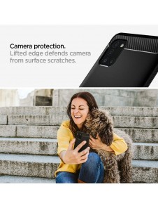 Matt svart och mycket snygg täckning Samsung Galaxy A31.