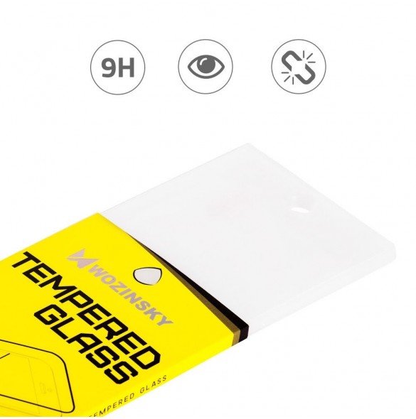 Wozinsky härdat glas Fulllim Super Tough skärmskydd Full täckning med ram för Motorola One Action - Svart